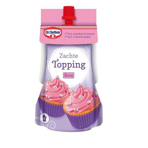 Dr. Oetker Topping Roze 140g, Hobby en Vrije tijd, Taarten en Cupcakes maken, Nieuw, Verzenden