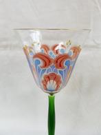 Theresienthal - Wijnglas - Wijnglas met emaille, Antiek en Kunst, Antiek | Glas en Kristal
