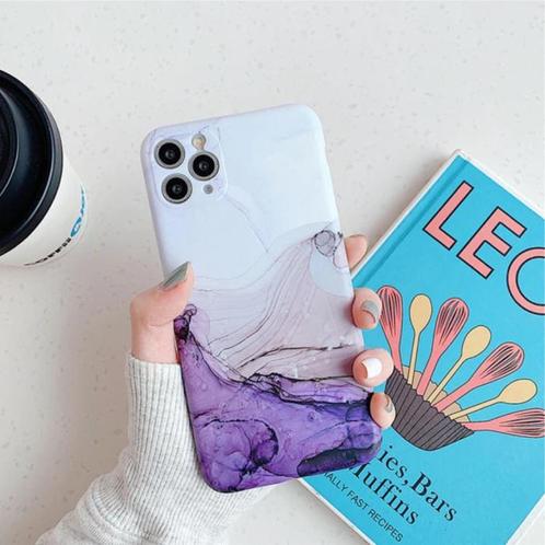 iPhone 6 Hoesje Marmer Textuur - Shockproof Glossy Case, Telecommunicatie, Mobiele telefoons | Hoesjes en Frontjes | Apple iPhone