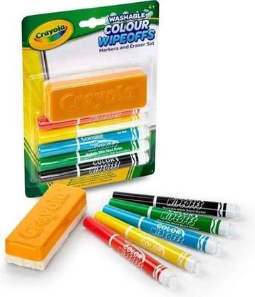 Crayola - Whiteboardset - 5 stiften en 1 wisser beschikbaar voor biedingen