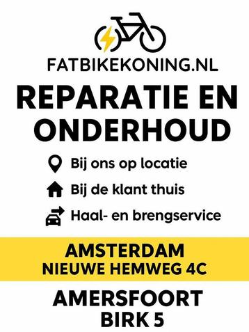 Fatbike reparatie &amp; onderhoud bij FatbikeKoning.nl beschikbaar voor biedingen