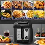 Frituurpan - Friteuse - Geurfilter - 1650W - Zwart - 2.5L -, Verzenden, Nieuw