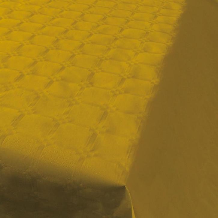 Goudgele thema versiering papieren tafelkleed 800 x 118 cm.., Hobby en Vrije tijd, Feestartikelen, Ophalen of Verzenden