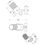 LED Wandspot - Trion Josh - E14 Fitting - 1-lichts - Rond -, Ophalen of Verzenden, Nieuw, Metaal
