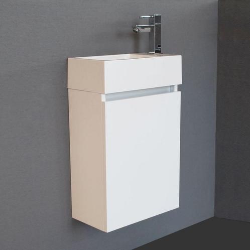 Fonteinkast Sanilux Trendline Rechts draaiend (3 kleuren), Doe-het-zelf en Verbouw, Sanitair, Bad, Nieuw, Ophalen of Verzenden