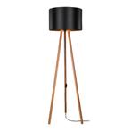 [lux.pro] Staande lamp vloerlamp E27 Keynes bamboe en zwart, Verzenden, Nieuw