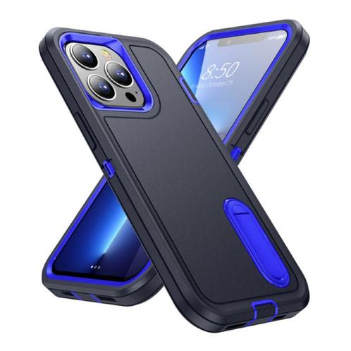 iPhone 13 Mini Armor Hoesje met Kickstand - Shockproof Cover, Telecommunicatie, Mobiele telefoons | Hoesjes en Frontjes | Apple iPhone