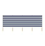 Strand windscherm 3 meter blauw wit, Verzenden, Nieuw