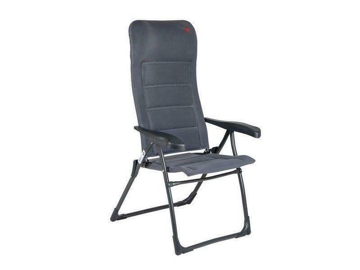Crespo kampeer standen stoel ap-215 air-deluxe grijs kleur86, Caravans en Kamperen, Kampeeraccessoires, Nieuw