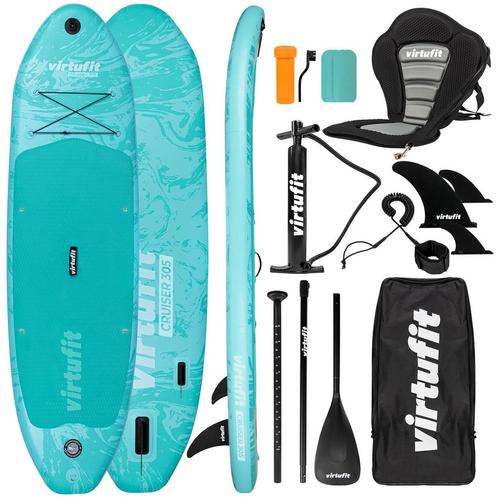 VirtuFit Supboard Cruiser 305 - Turquoise - Met Kajak zitje,, Watersport en Boten, Suppen, Verzenden