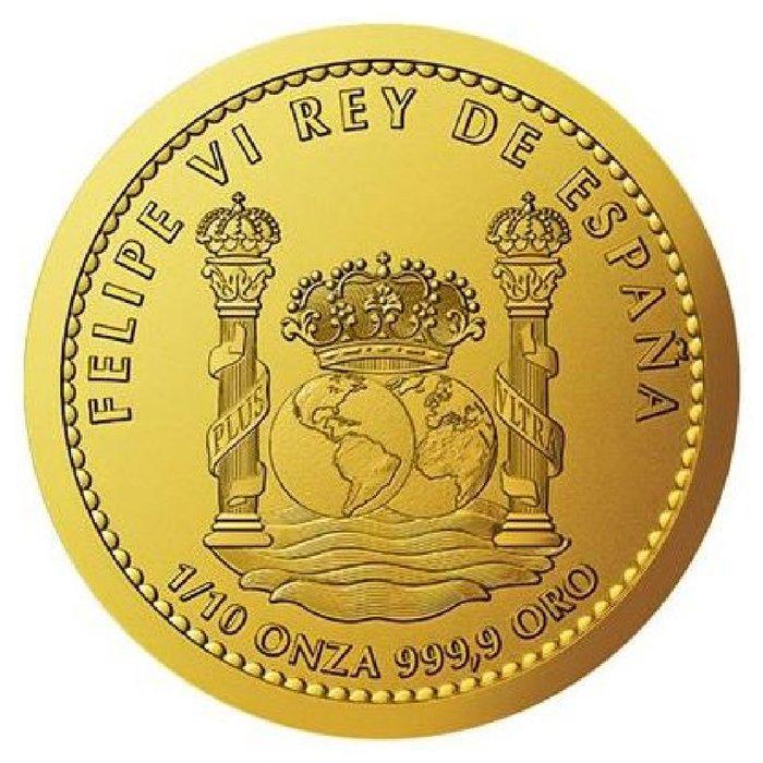 Spanje. 2023 1/10 oz €0.15 Euro Cent Spanish Toro Bull Gold, Postzegels en Munten, Edelmetalen en Baren