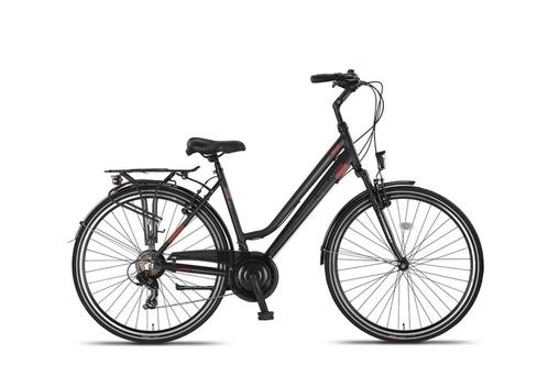 Altec Ventura Damesfiets 28 inch - Zwart/Rood, Fietsen en Brommers, Fietsen | Dames | Damesfietsen, Overige merken, Versnellingen