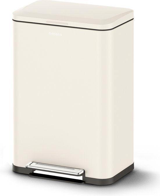 2dekans | Deleca Prullenbak Prestige - 50 Liter - Breed -, Huis en Inrichting, Woonaccessoires | Prullenbakken, Zo goed als nieuw
