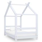 vidaXL Kinderbedframe massief grenenhout wit 70x140 cm, Verzenden, Nieuw