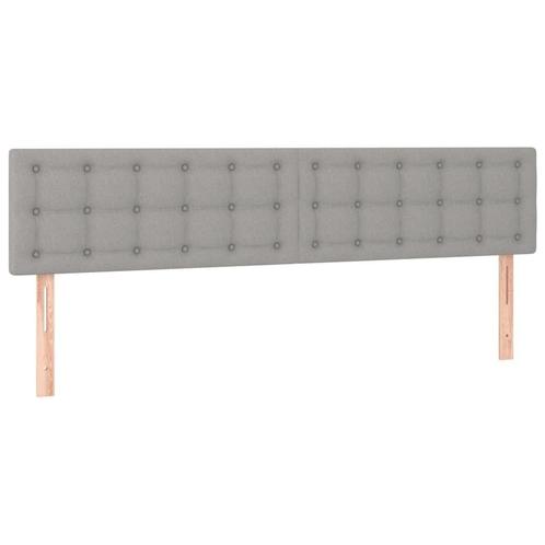 Hoofdbord Set 90x78cm Lichtgrijs - OP=OP - Slaapkamer Upg..., Huis en Inrichting, Slaapkamer | Bedden, 180 cm, Verstelbaar, Grijs