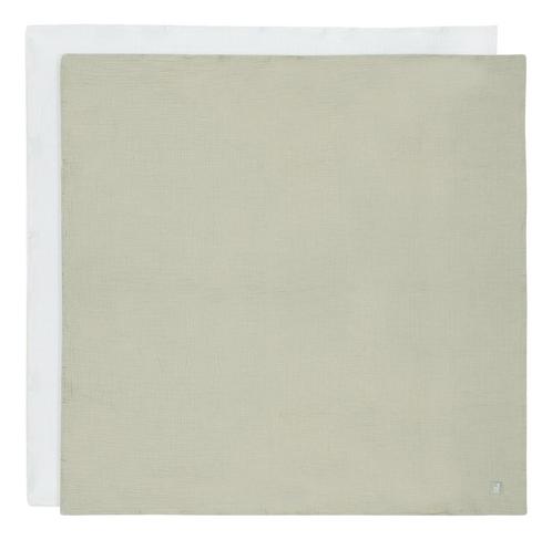 Jollein Olive Green/Ivory 115 x 115 cm Hydrofiel Multidoek 2, Kinderen en Baby's, Badjes en Verzorging, Nieuw, Verzenden