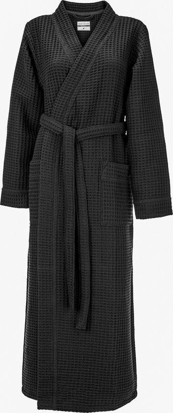 2dekans | Heckettlane Badjas Wafel - Kamerjas voor Dames en, Huis en Inrichting, Badkamer | Badtextiel en Accessoires, Zwart, Zo goed als nieuw