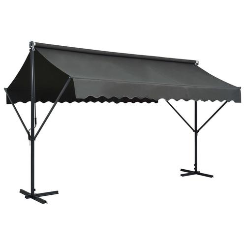 vidaXL Luifel vrijstaand 400x300 cm antraciet, Tuin en Terras, Zonneschermen, Nieuw, Verzenden