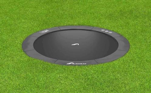 Flat to the ground Trampoline Akrobat Primus Antraciet 360, Kinderen en Baby's, Speelgoed | Buiten | Trampolines, Nieuw, Ophalen of Verzenden