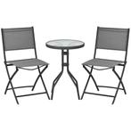 TRUUSK Tuin Bistroset Voor 2 Personen, Tuinmeubel Set Met 1, Verzenden, Nieuw
