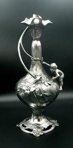 Vaas - Verzilverd - Franse art nouveau, Antiek en Kunst