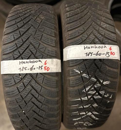 2x185-60-15 hankook winter 6mm €50 per band 185 60 15, Auto-onderdelen, Banden en Velgen, 15 inch, Winterbanden, 185 mm, Personenwagen