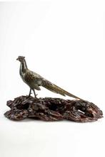 Brons - Een grote Japanse vergulde en gepatineerde bronzen, Antiek en Kunst