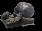 sculptuur, Vanitas - 2 kg - 20 cm - Klei, Antiek en Kunst, Curiosa en Brocante