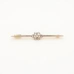 Broche - 18 karaat Geel goud, Witgoud - Diamant, Sieraden, Tassen en Uiterlijk, Antieke sieraden