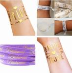 Vrijgezellenfeest set Vrijgezellig en Bride to Be paars wit, Hobby en Vrije tijd, Verzenden, Nieuw, Feestartikel, Geboorte of Huwelijk