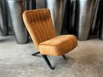 Veiling - Fauteuil Denzi - Velours - Velvet - Cognac - Goud, Huis en Inrichting, Fauteuils, Nieuw