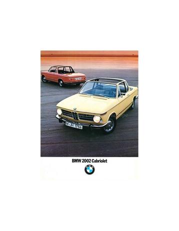 1972 BMW 2002 CABRIOLET BROCHURE DUITS beschikbaar voor biedingen