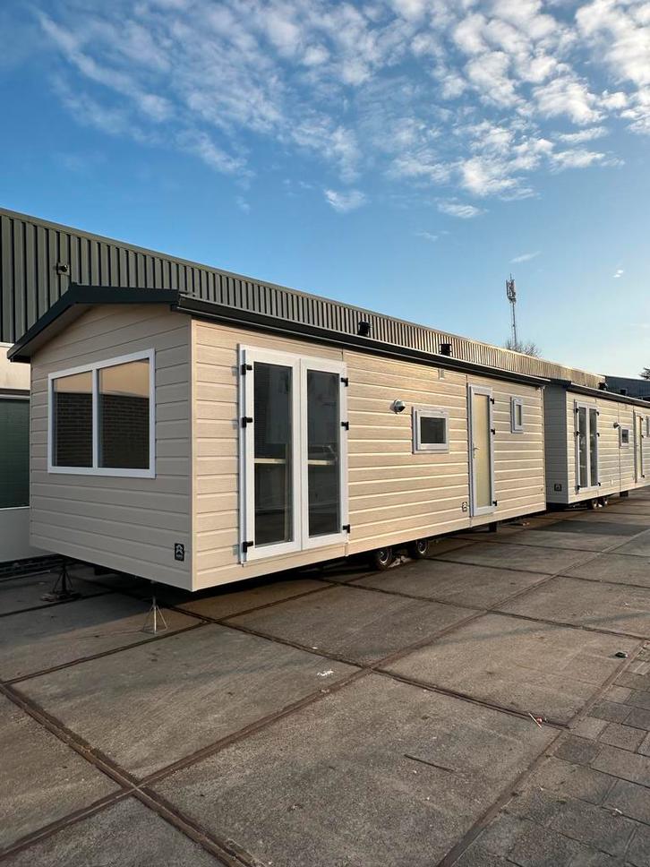 Te koop Zaro chalet 8 meter, Caravans en Kamperen, Stacaravans, tot en met 4, Verzenden