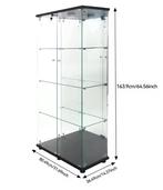 Glazen Vitrinekast met LED en Slot – 4-Laags Displaykast, Huis en Inrichting, Verzenden, Nieuw
