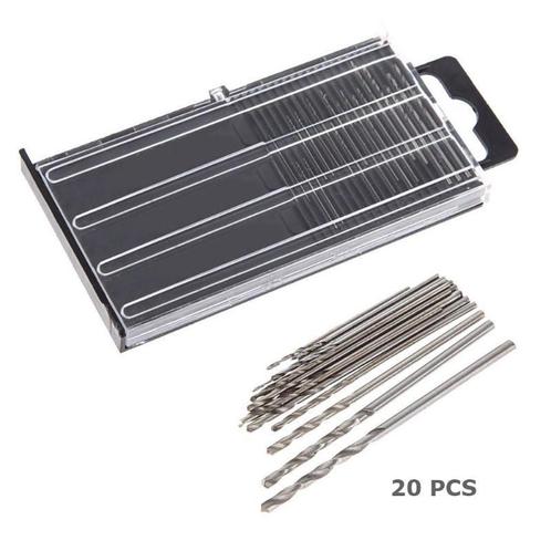 Boren set - 20 stuks - 0,35mm tot 1,6mm - HSS micro boortjes, Doe-het-zelf en Verbouw, Overige Doe-het-zelf en Verbouw, Nieuw