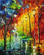 Olga Nowak (1956) - Evening in the park