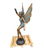 Beeld, XXL Bronze Fairy - 144.5 cm - Brons - 2025