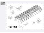 Veiling - Staalconstructie 10 x 40 mtr, Doe-het-zelf en Verbouw, Nieuw