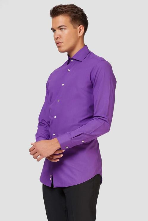 Opposuits Basic Overhemd Paars Heren, Kleding | Heren, Carnavalskleding en Feestkleding, Nieuw, Ophalen of Verzenden