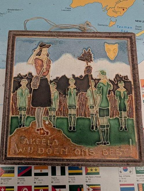 Tegel (3) - westraven - 1930-1940 - Westraven scouting, Antiek en Kunst, Antiek | Glas en Kristal