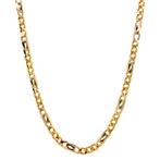 Gouden valkenoog collier 51.5 cm 14 krt, Sieraden, Tassen en Uiterlijk, Kettingen, Verzenden, Zo goed als nieuw, Goud, Goud