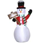 Opblaasbare Sneeuwman, Outdoor Kerstdecoratie, 1,80 M, Kerst, Diversen, Kerst, Verzenden, Nieuw