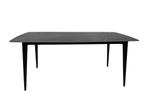 Moderne eettafel MILANO 180cm antraciet keramiek zwarte, Huis en Inrichting, Tafels | Eettafels, Ophalen of Verzenden, Nieuw
