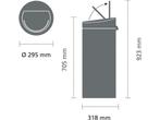 Brabantia Touch Bin Prullenbak - 30 liter - Soft Beige/Matt, Huis en Inrichting, Verzenden, Zo goed als nieuw