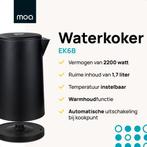 2dekans | MOA Waterkoker - 1.7L - RVS - BPA vrij - 2200W -, Witgoed en Apparatuur, Waterkokers, Ophalen of Verzenden, Zo goed als nieuw