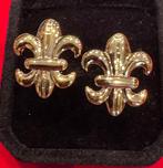 Elegante Borbonic Flower of Lis symbol gerold goud nautische, Antiek en Kunst, Antiek | Goud en Zilver