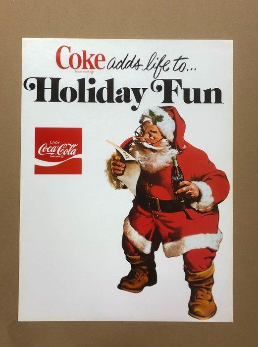 Anonymous - Coca Cola Holiday Fun - Coke adds life to... -, Antiek en Kunst, Kunst | Tekeningen en Foto's