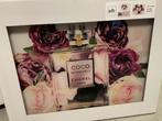 Veiling - Glasschilderij Coco Chanel parfum fles 60x80cm, Nieuw