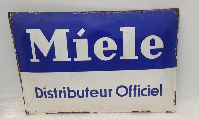 Miele - Emaille bord - Emaille, Antiek en Kunst, Antiek | Wandborden en Tegels