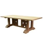Antigua dining tuintafel 250x120xH77 cm teak gekruist, Tuin en Terras, Tuintafels, Ophalen of Verzenden, Nieuw, Teakhout
